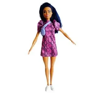 Toys Barbie Fashionistas Doll 143 With Blue Hair And Pink And